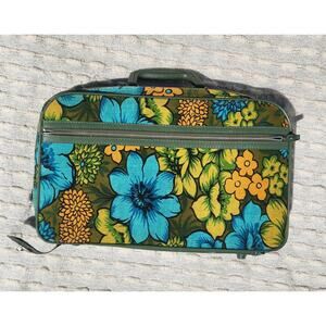 Vintage 1960s Bantam Bag Floral Green Pattern